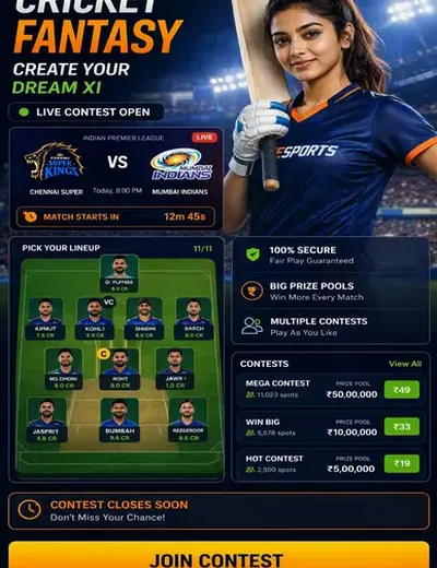 Betodd (bet odd) fantasy cricket & matchday visual 3